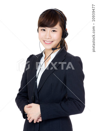 Asia female customer service 10939477