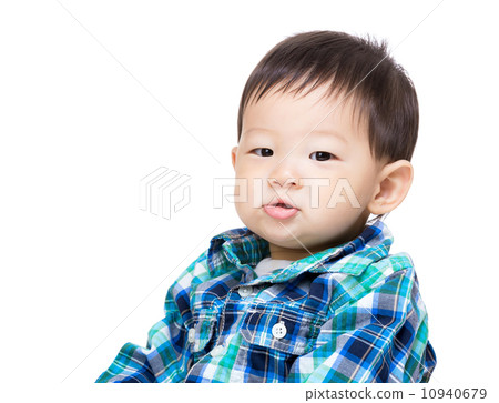Asian baby boy smile 10940679
