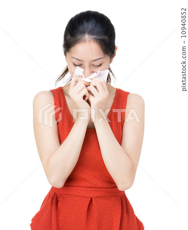 Woman sneeze 10940852