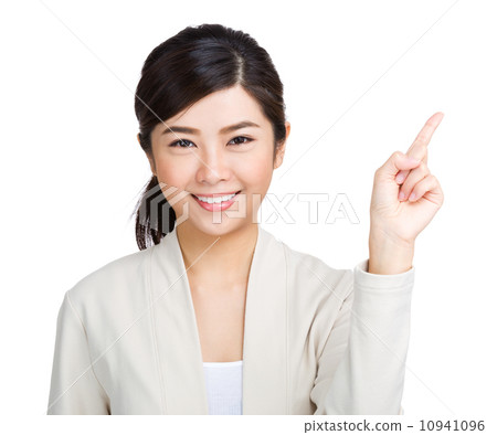 Woman pointing one 10941096