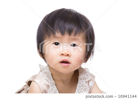 Asian baby girl portrait 10941144