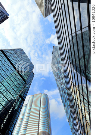 Modern building to sky 10941326