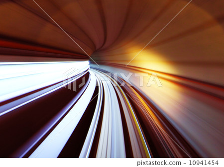 Train traffic in tunnel Train traffic in tunnel 10941454