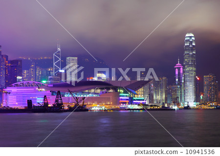 Hong Kong cityscape at night Hong Kong cityscape at night 10941536