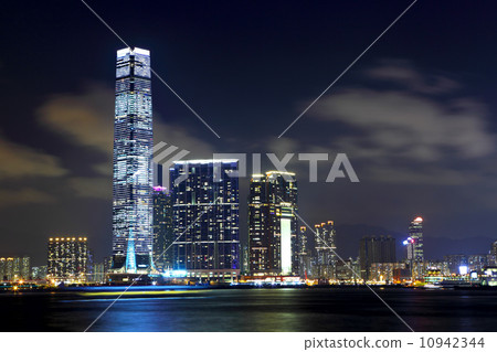 Kowloon in Hong Kong at night 10942344