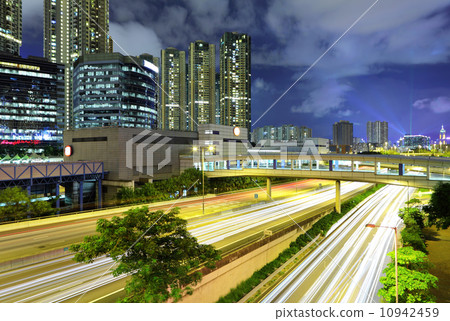 Highway in city Highway in city 10942459