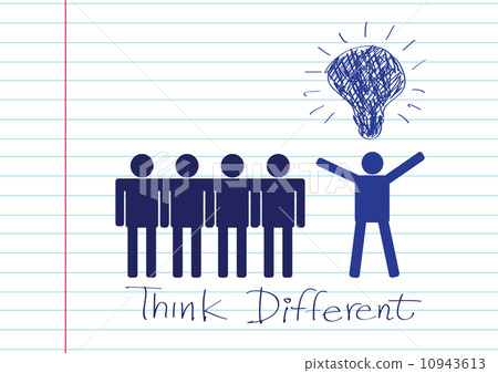 people icons think different idea design 10943613