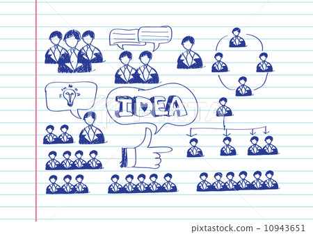 Hand doodle Business icon set idea design Hand doodle Business icon set idea design 10943651