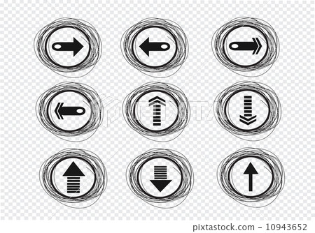 Hand drawn sketch arrow collection for your design Hand drawn sketch arrow collection for your design 10943652
