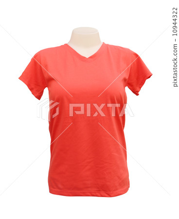 female tshirt template on the mannequin 10944322