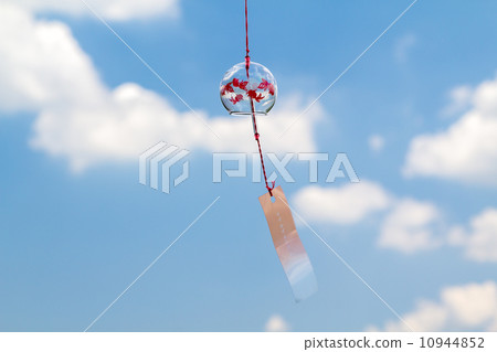 Glass wind bells swaying in the wind 10944852