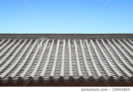 Traditional Chinese Roof with sky 10944864