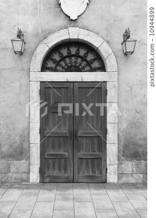 wooden door and wall wooden door and wall 10944899