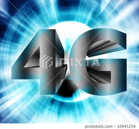4G network symbol 4G network symbol 10945256