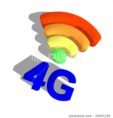 4G and signal symbol 10945290
