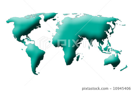 world map on white background world map on white background 10945406