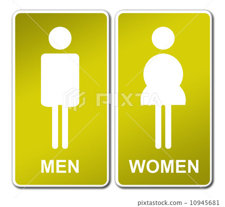 Man & Woman restroom sign Man & Woman restroom sign 10945681