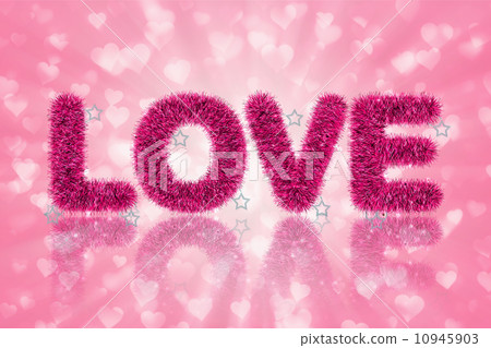 text love with tinsel pattern text love with tinsel pattern 10945903
