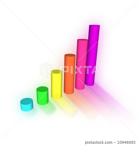 bar graph on white background 10946085