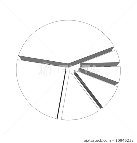 3d pie graph 10946232