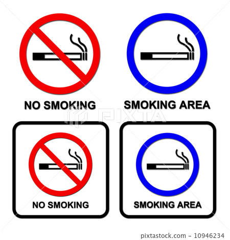 smoking area and no smoking sings smoking area and no smoking sings 10946234