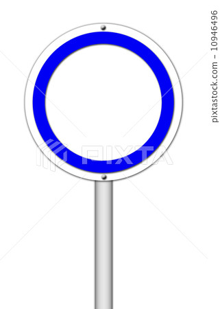 blank circle sign on white blank circle sign on white 10946496