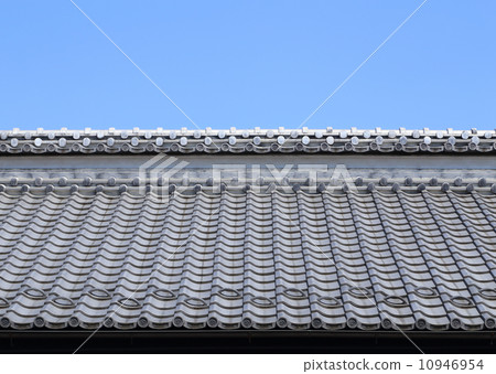 Roof of traditionally japanese Roof of traditionally japanese 10946954