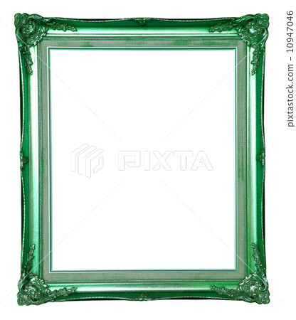 green frame isolated on white 10947046