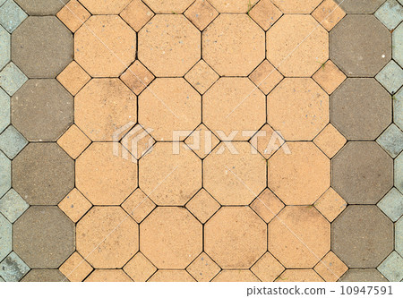 brick octagonal walkway pavement texture brick octagonal walkway pavement texture 10947591