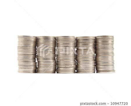 Thai coins baht on white background 10947720