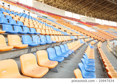 seats at sports stadium 10947834