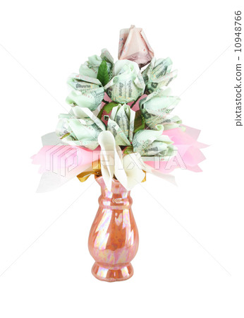 money flower in vase 10948766