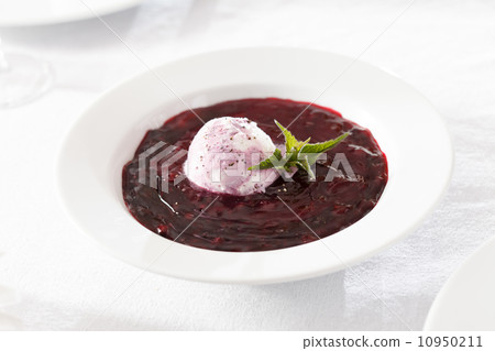 ice cream with sauce 10950211