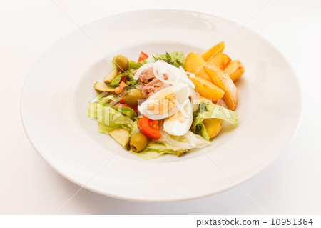 fresh salad with potatoes fresh salad with potatoes 10951364