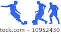 Football silhouette 10952430