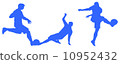 Football silhouette 10952432