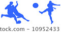 Football silhouette 10952433