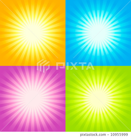 Set of Sunburst backgrounds 10955999
