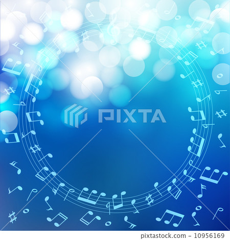 Musical notation score background - Stock Illustration [10956169] - PIXTA