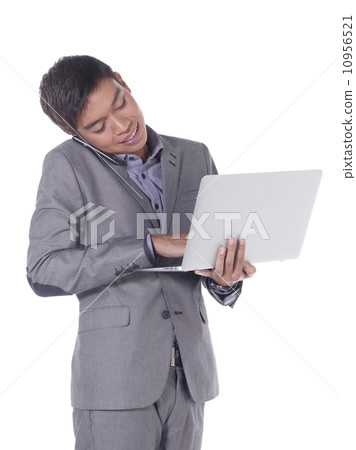 young business male with studio white background young business male with studio white background 10956521