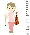 A woman with a violin 10956563