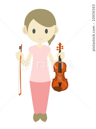 A woman with a violin A woman with a violin 10956563