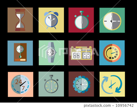 Timer Set Icon Vector Illustration - Stock Illustration [10956742] - PIXTA