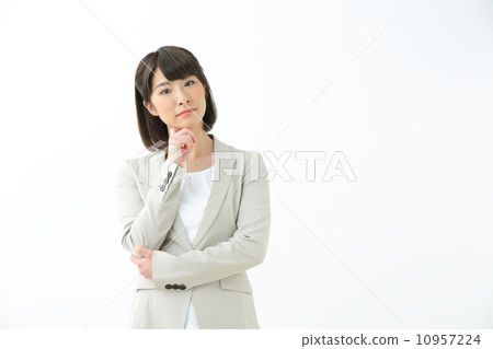 Think · Business woman Think · Business woman 10957224