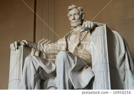 The statue of Abraham Lincoln. The statue of Abraham Lincoln. 10958258