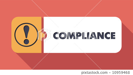 Compliance on Scarlet in Flat Design. 10959468