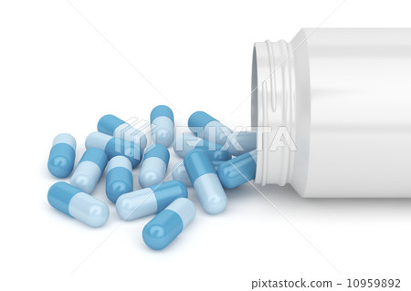 Blue capsules Blue capsules 10959892