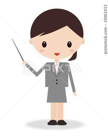 Business women indication stick 10961013
