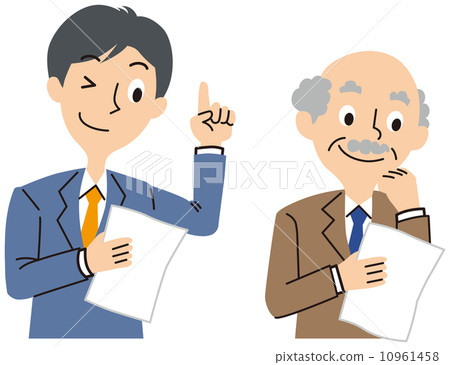 看通過文件的商人 10961458