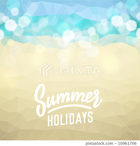 Summer holiday tropical beach background 10961706